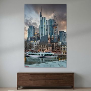 Blick auf die Skyline von Frankfurt