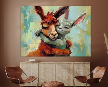 Donkey Love Art | HugHues sur Blikvanger Schilderijen