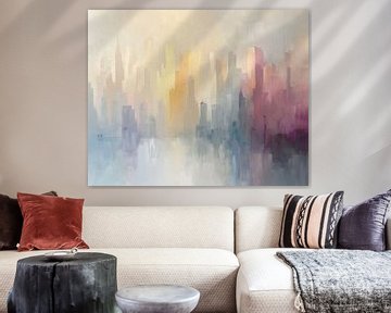 Ville abstraite | Skyline sur Tableaux ARTEO