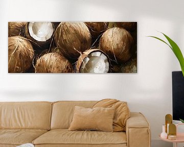 Peindre des noix de coco sur Blikvanger Schilderijen