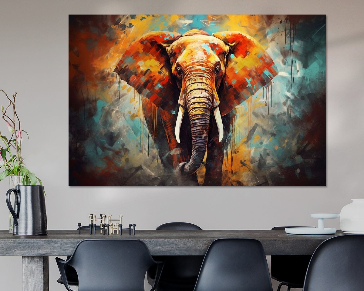 Example of the artwork in a room