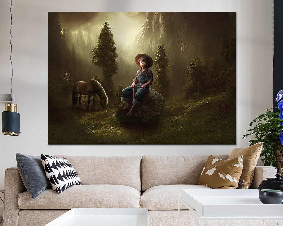 Example of the artwork in a room