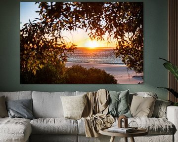 Kaapstad strand - Zuid Afrika kleurrijke zonsopgang fotoprint - reisfotografie van LotsofLiekePrints