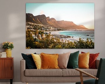 Cape Town beach - South Africa colourful sunrise photo print - travel photography sur LotsofLiekePrints