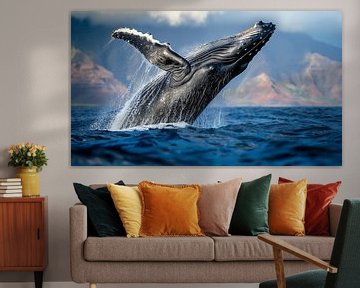 Panorama de la baleine sauteuse sur TheXclusive Art