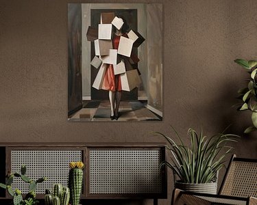 Example of the artwork in a room