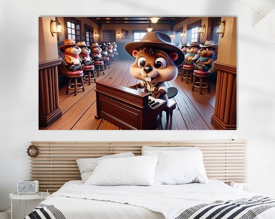 Example of the artwork in a room