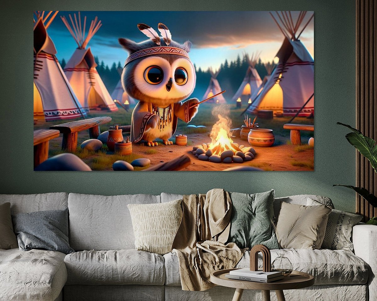 Example of the artwork in a room