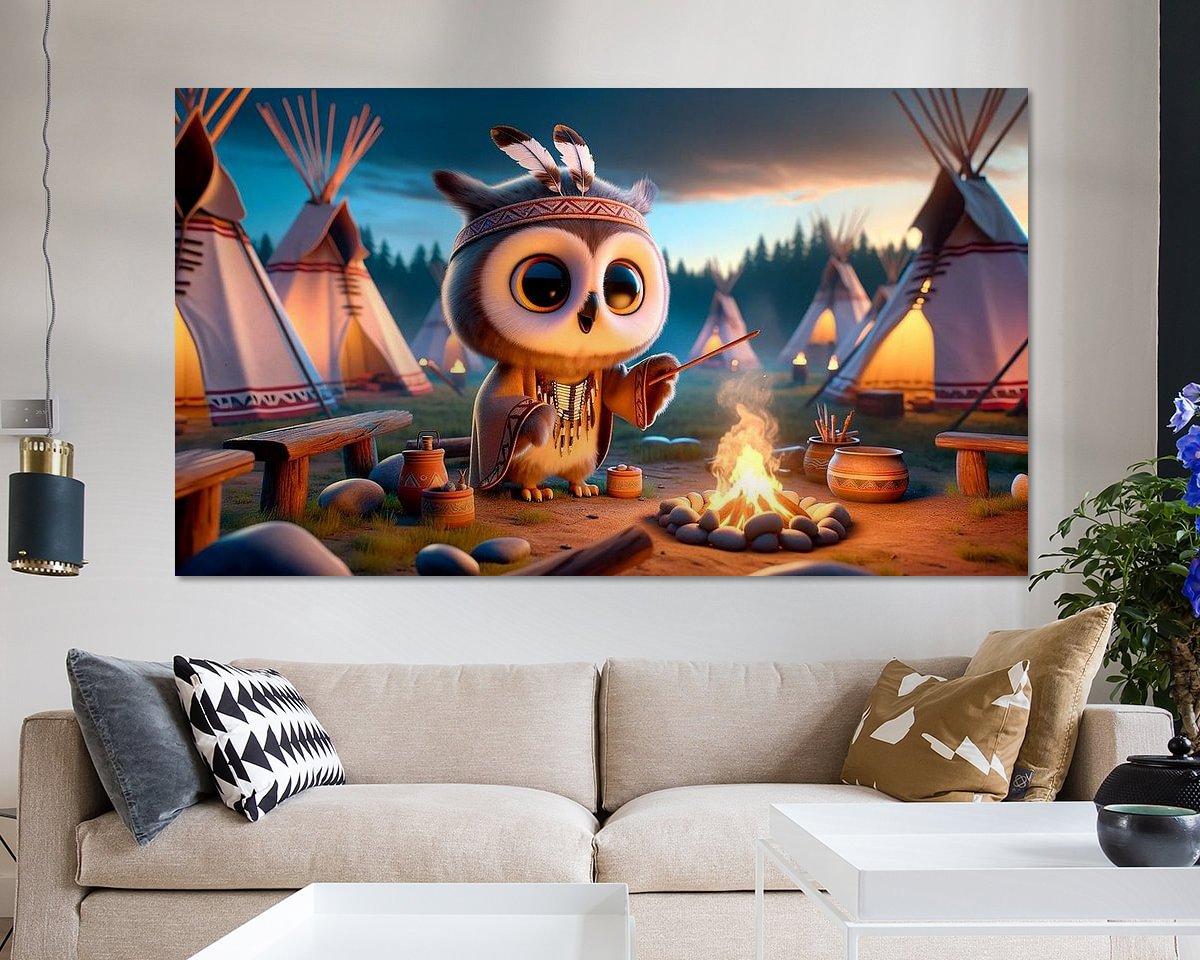 Example of the artwork in a room