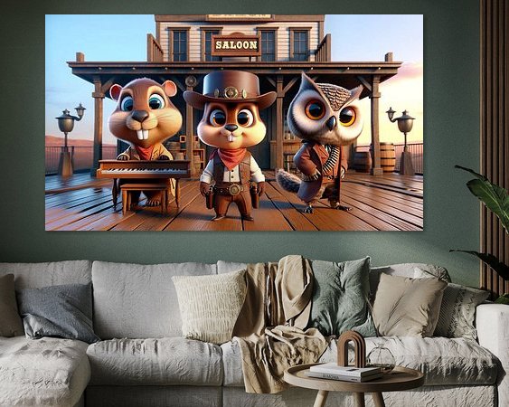 Example of the artwork in a room