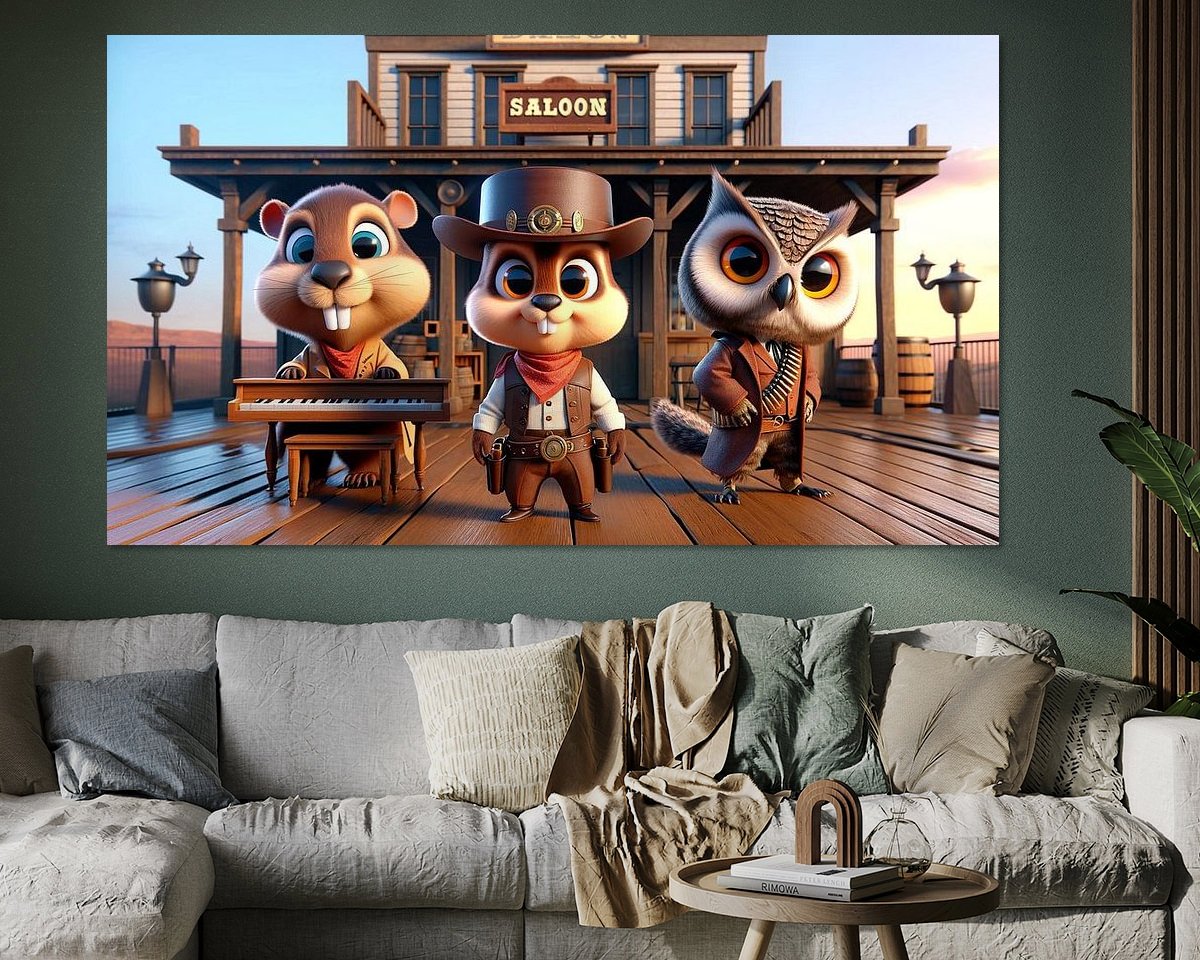 Example of the artwork in a room
