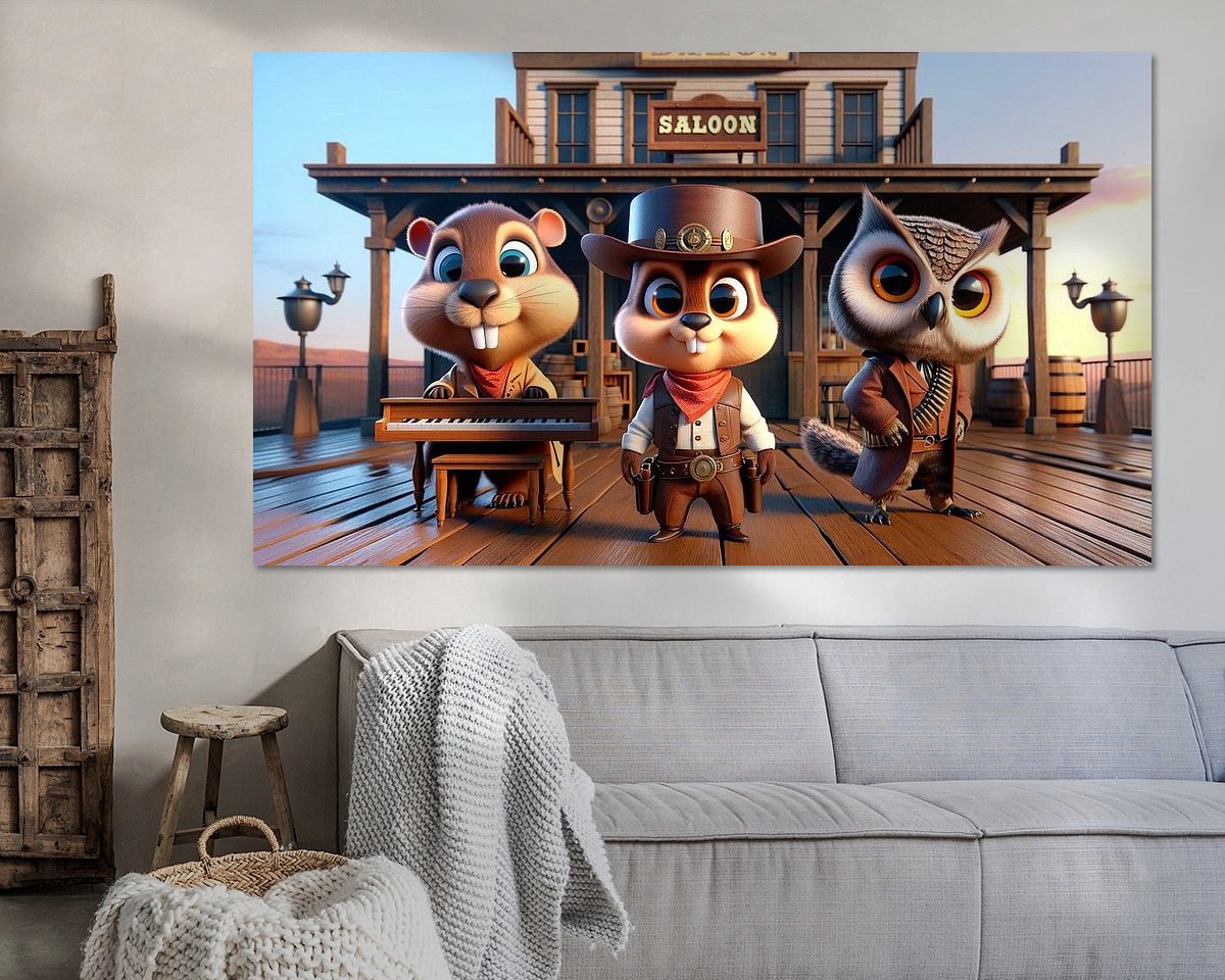 Example of the artwork in a room
