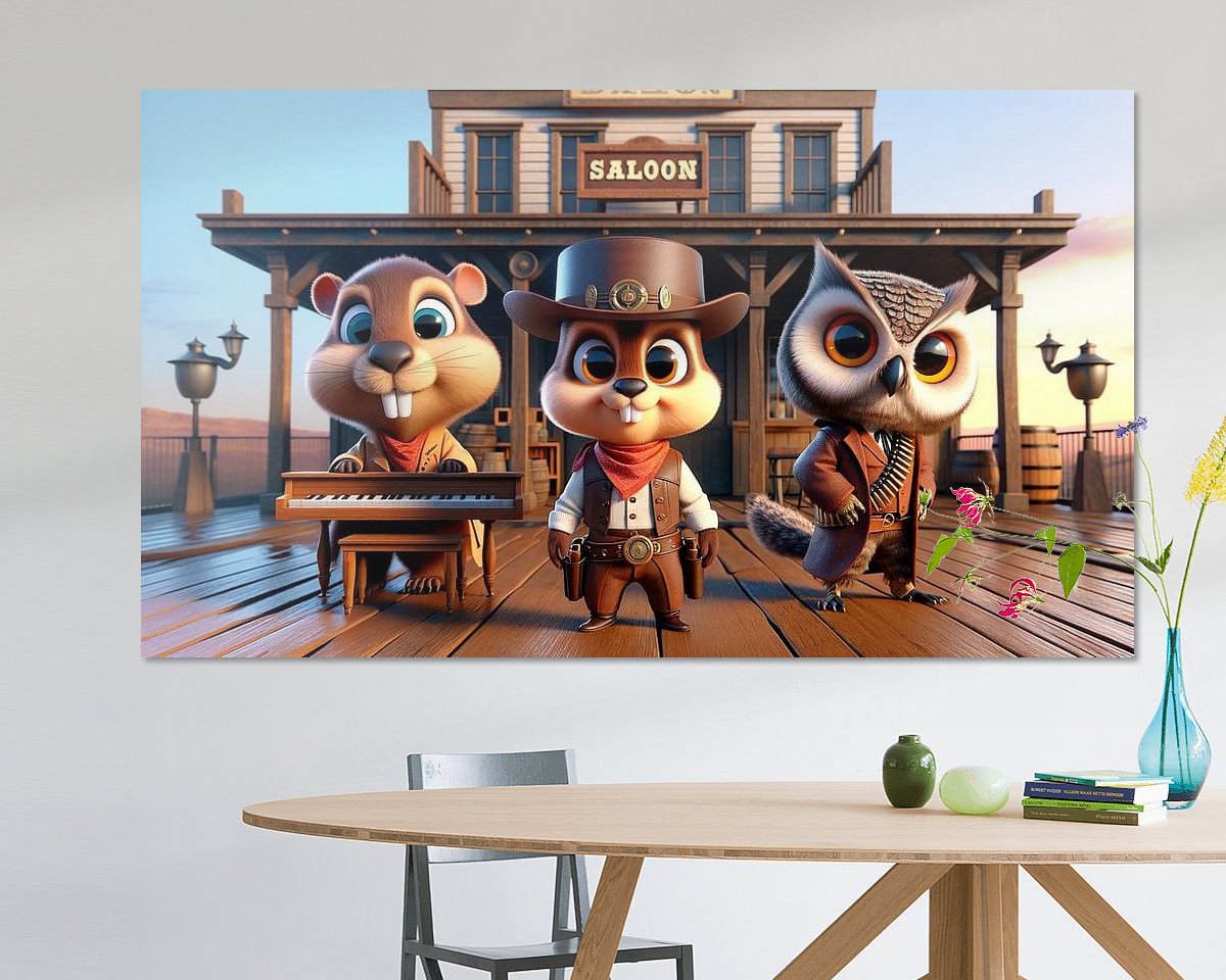 Example of the artwork in a room