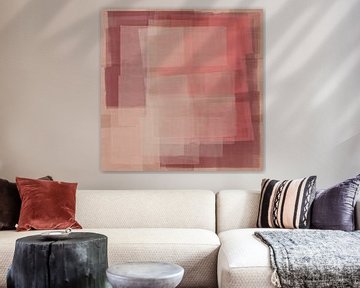 Layers. Modern abstract art in warm earthy tones. by Dina Dankers