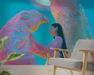 Example of the artwork in a room