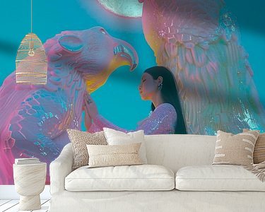 Example of the artwork in a room