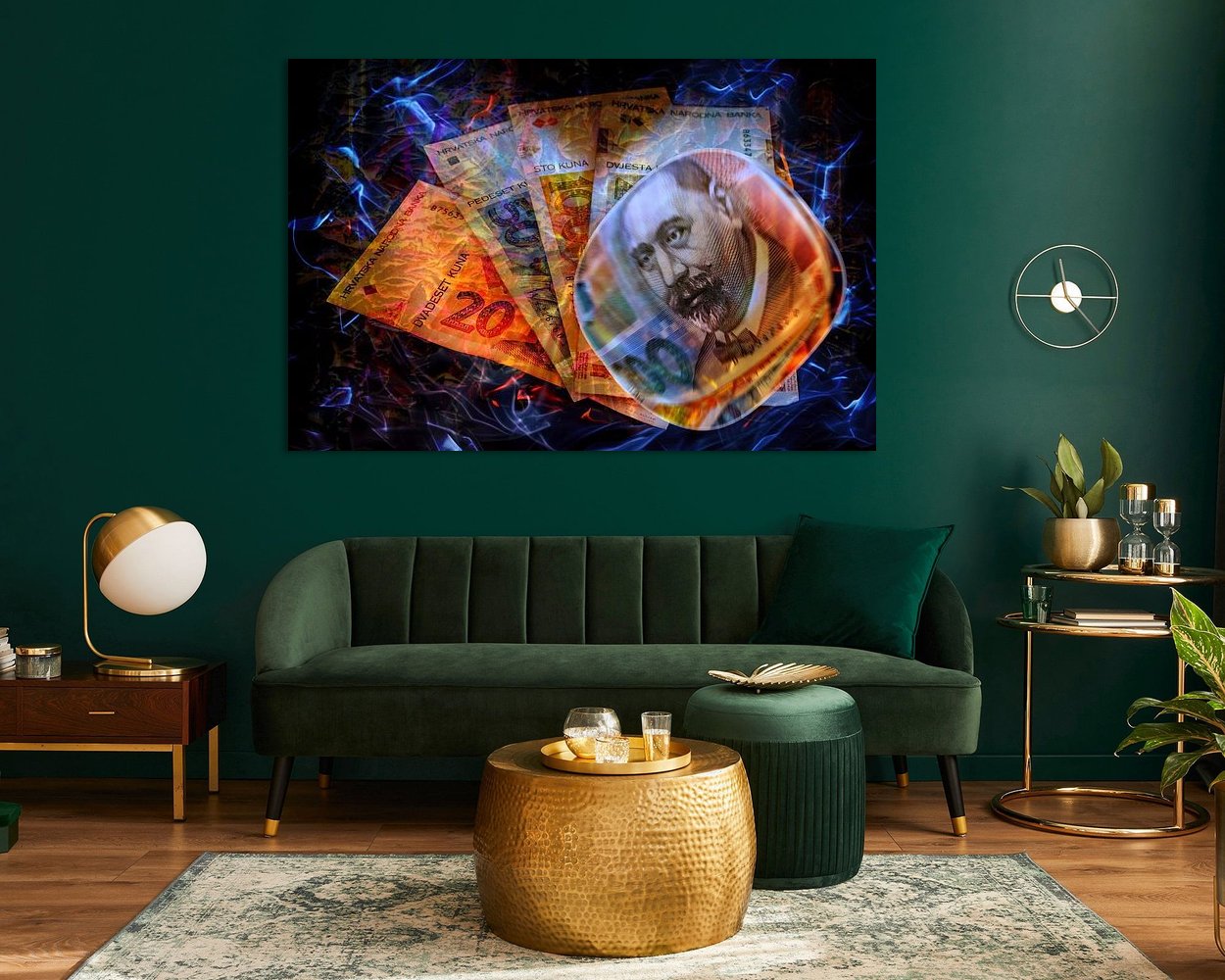 Example of the artwork in a room