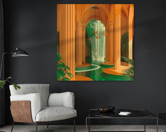 Example of the artwork in a room