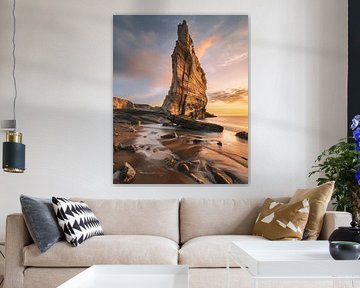 Lumière magique sur le paysage