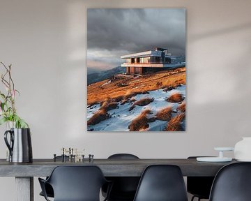Naturpanorama in Gold getaucht