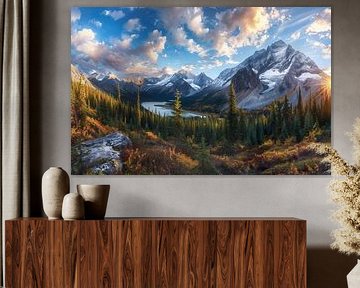 Landschaft im magischen Glanz