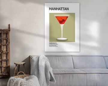 cocktail uit Manhattan van Ratna Mutia Dewi