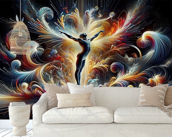 Example of the artwork in a room