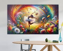 Example of the artwork in a room
