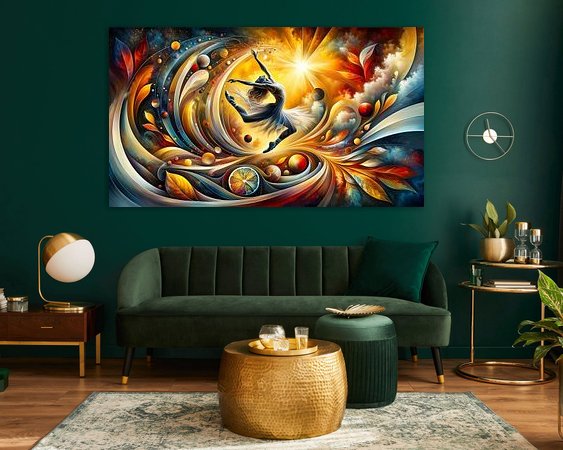 Example of the artwork in a room