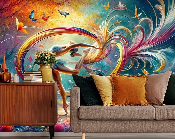 Example of the artwork in a room