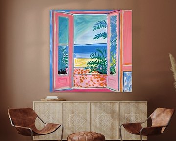 Matisse inspriert Open Window Fauvist von Niklas Maximilian