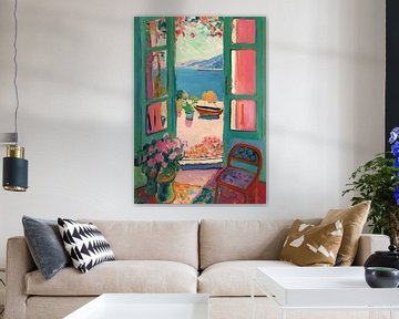 Matisse inspires Open Window Fauvist by Niklas Maximilian