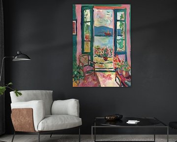 Matisse inspires Open Window Fauvist by Niklas Maximilian