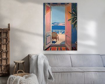 Matisse inspireert open raam fauvist van Niklas Maximilian