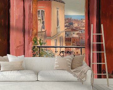 Matisse inspires Open Window Fauvist by Niklas Maximilian