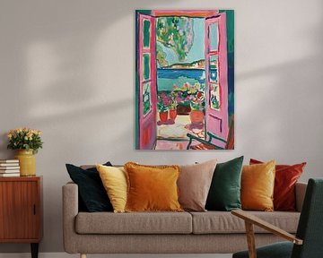 Matisse inspireert open raam fauvist van Niklas Maximilian