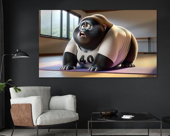 Example of the artwork in a room