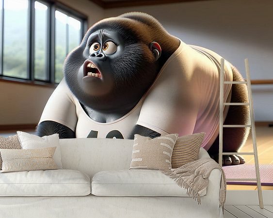 Example of the artwork in a room