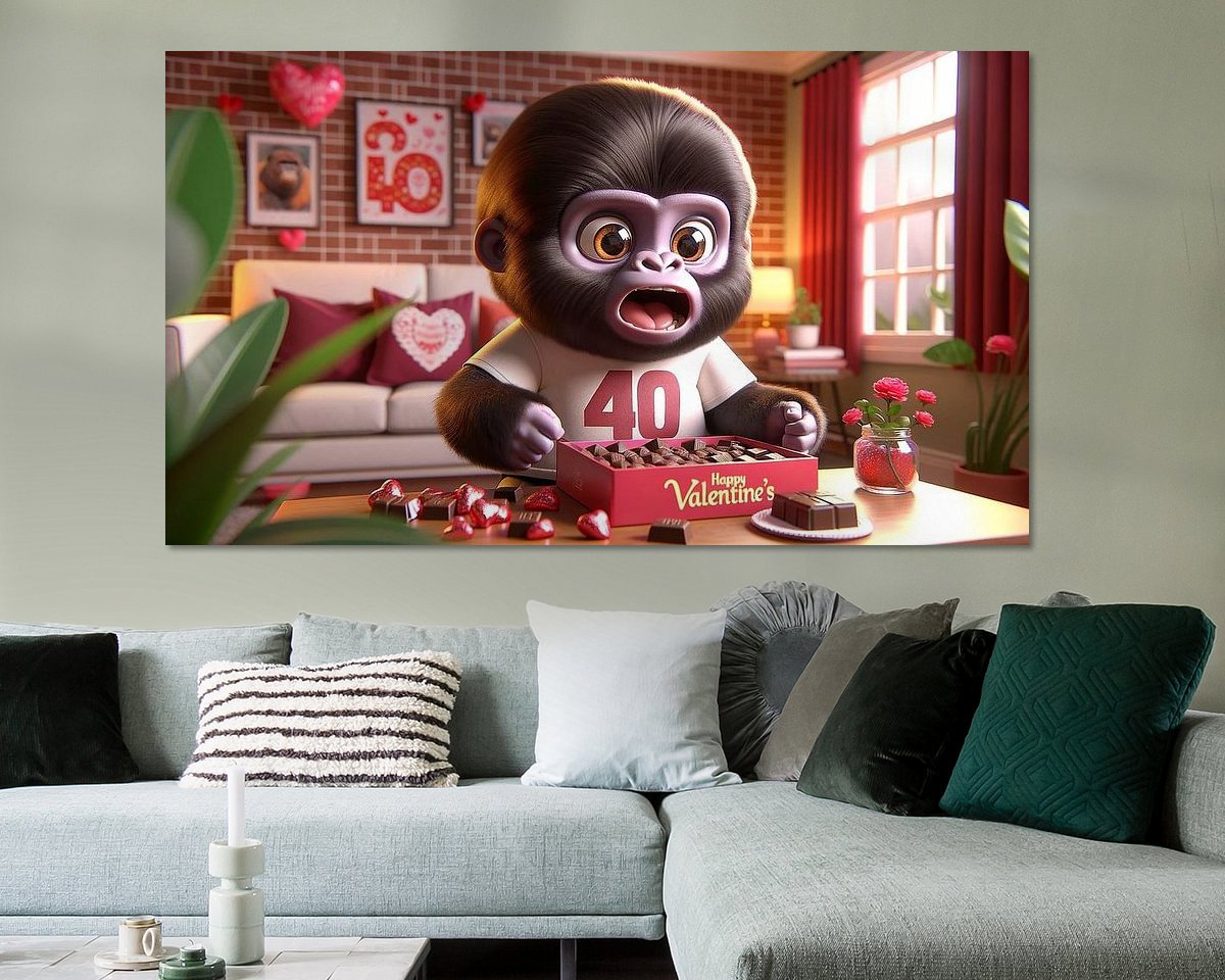 Example of the artwork in a room