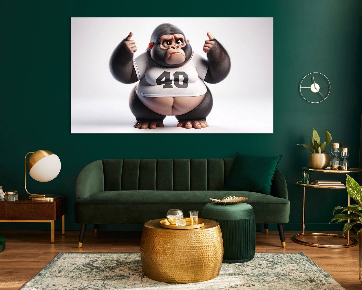 Example of the artwork in a room