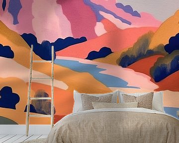 Op Matisse geïnspireerd landschap van Niklas Maximilian