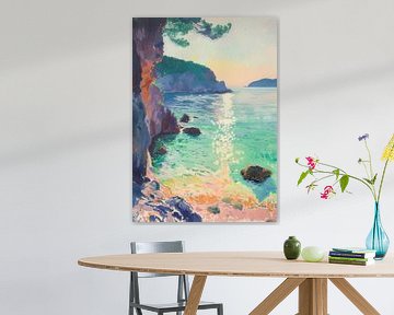 Op Matisse geïnspireerd kuststrand van Niklas Maximilian