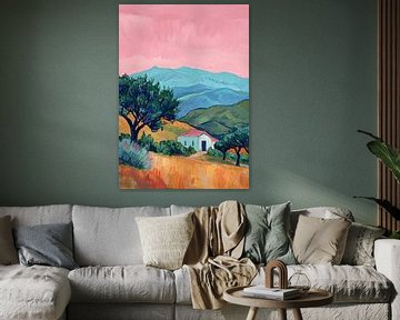 Matisse inspiriert, Matisse Poster, Landschaft von Niklas Maximilian