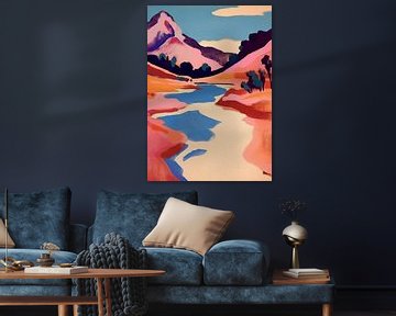 Matisse inspired, Matisse poster, Landscape by Niklas Maximilian