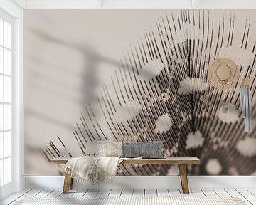 Rural atmosphere: Feather of a guinea fowl by Marjolijn van den Berg