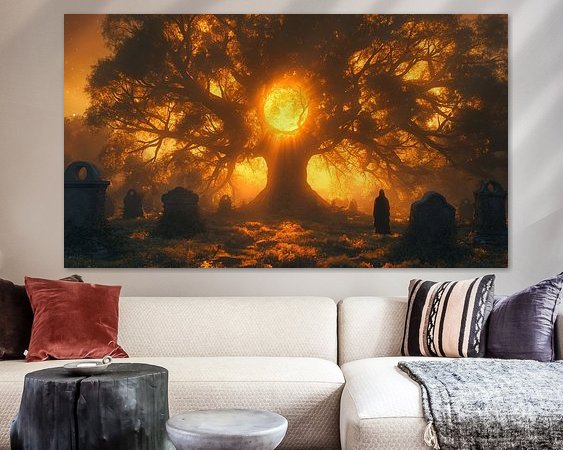 Example of the artwork in a room