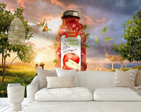 Example of the artwork in a room