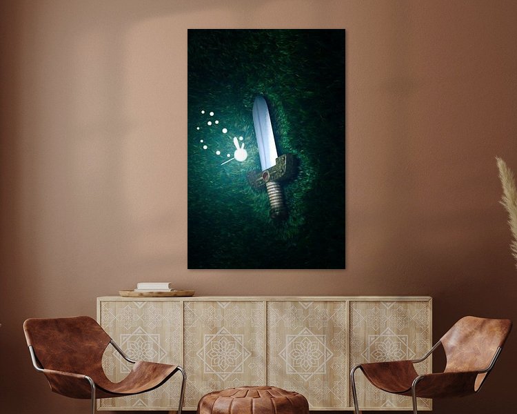 Example of the artwork in a room