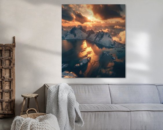 Example of the artwork in a room