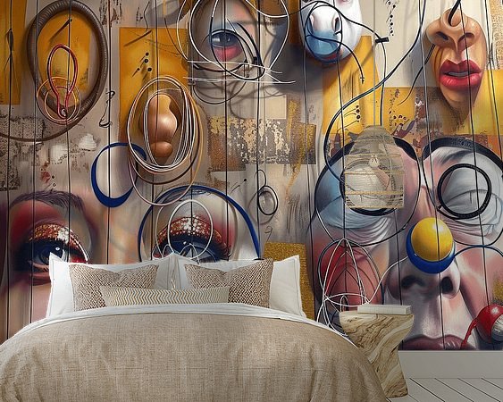 Example of the artwork in a room